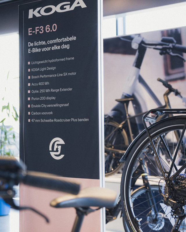 Aanwezige testfietsen