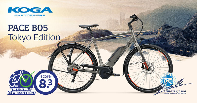 KOGA PACE B05 Tokyo Edition scoort een 8,3 in De Nationale Fietstest van de Telegraaf