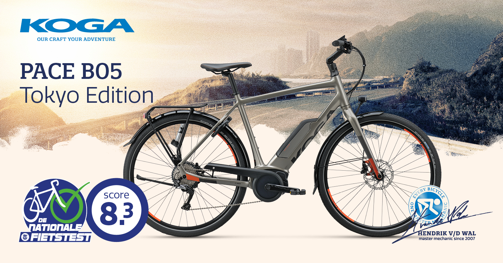 Hoge score in de Telegraaf E-biketest